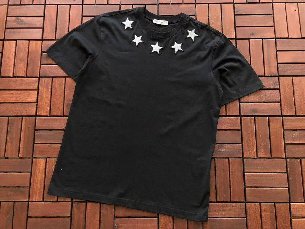 Black White Star Collar Givenchy T-Shirt