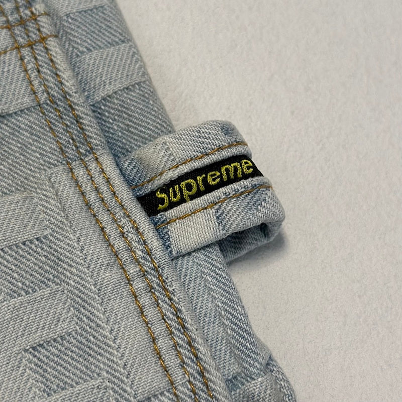 Supreme Denim Jacquard Cargo Shorts
