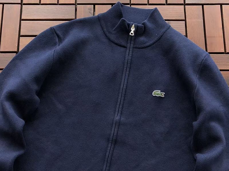 Lacoste Three-Color Full-Zip Sweater
