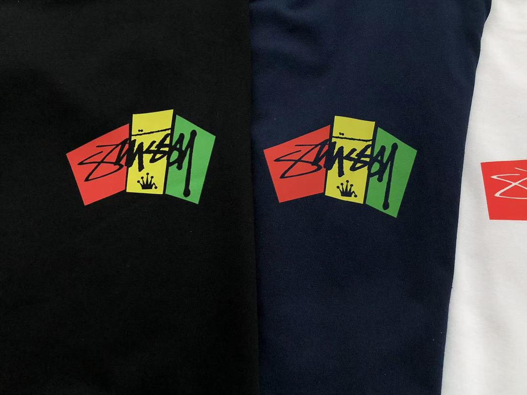 Multicolor Cube Logo Stussy T-Shirt