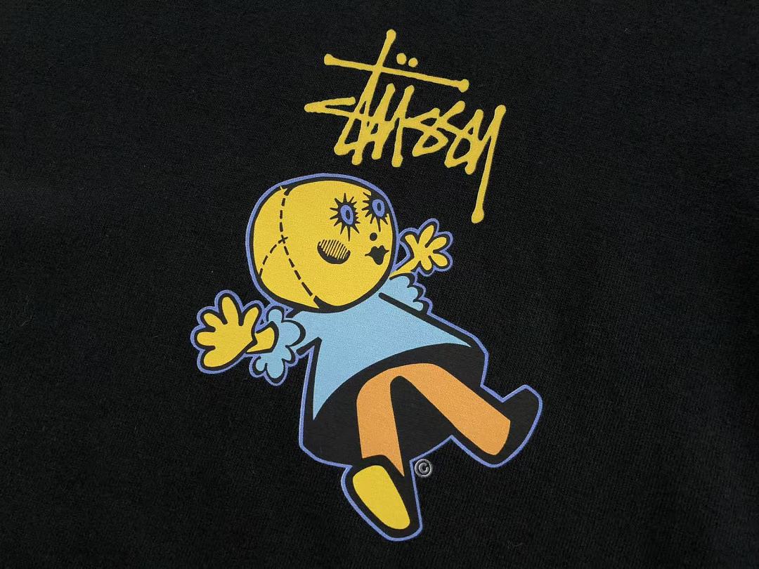 Pink Yellow Graphic Stussy T-Shirt