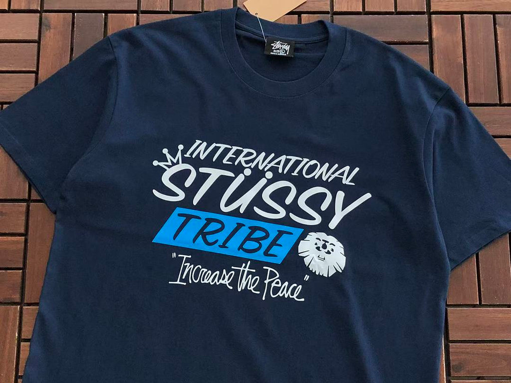 Navy Surf Graphic Stussy T-Shirt