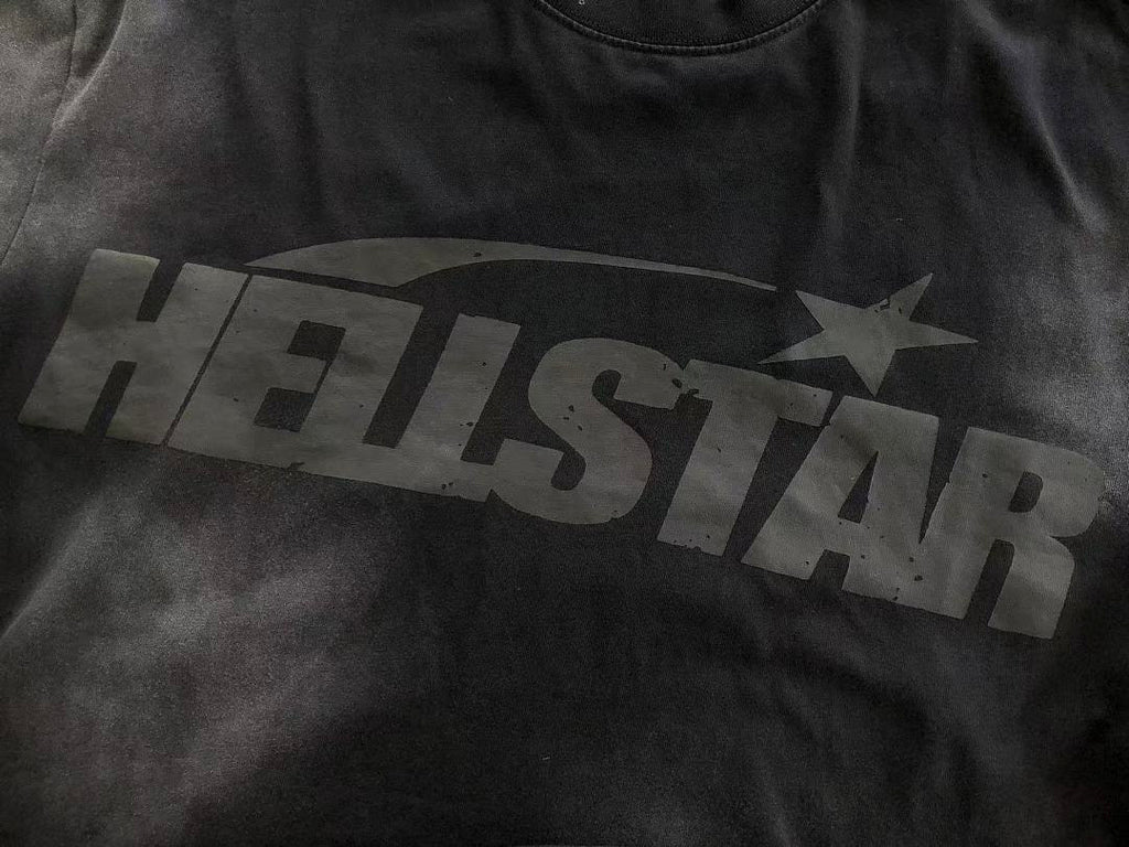 Black Tonal Moon Graphic Hellstar T-Shirt