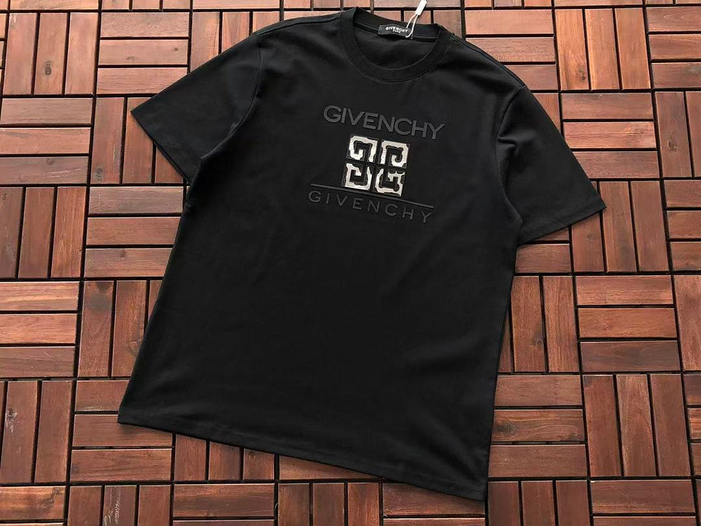 Black White Cube Logo Givenchy T-Shirt
