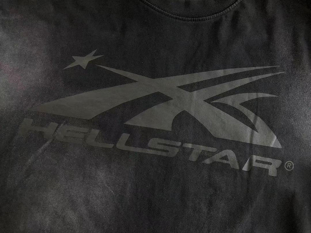 Black Tonal Flame Graphic Hellstar T-Shirt