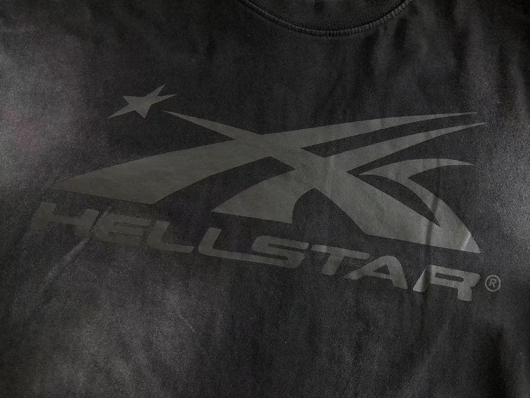 Black Tonal Flame Graphic Hellstar T-Shirt