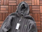 Lacoste Cable-Knit Zip Hoodie