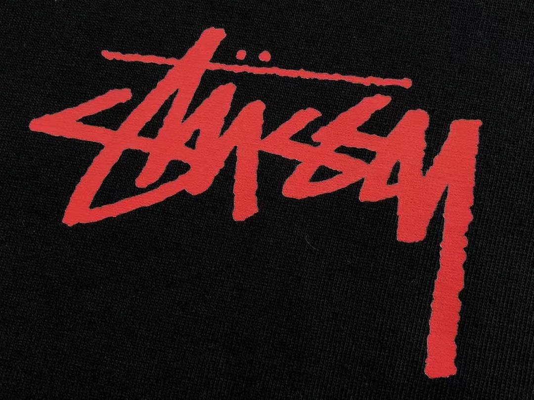Multicolor Red Logo Stussy T-Shirt