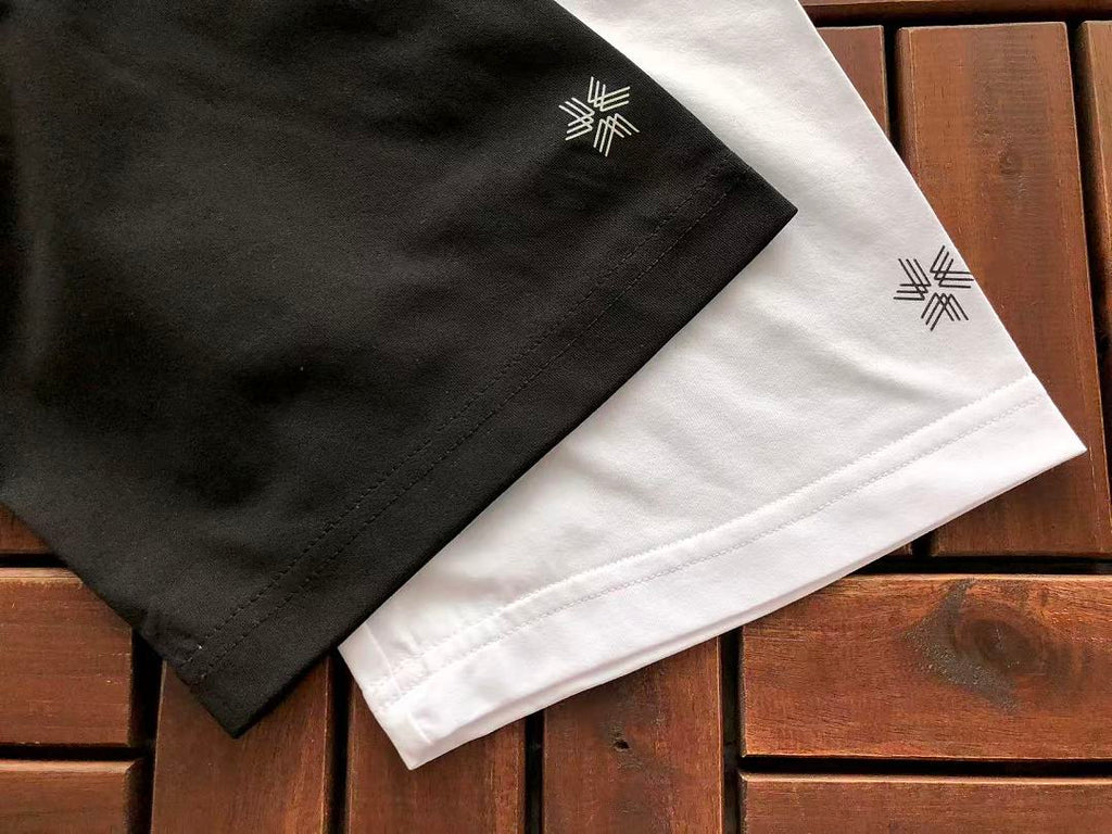 Black White Geometric Logo T-Shirt