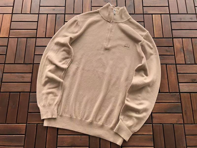Lacoste Five-Color Quarter-Zip Sweater