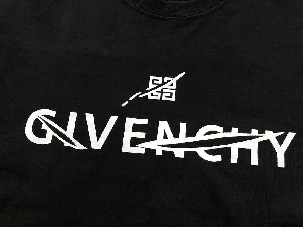 Black White Cross Logo Givenchy T-Shirt