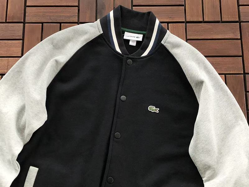 Lacoste Contrast-Sleeve Bomber Jacket