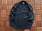 Lacoste Navy White Long-Sleeve Button-Up Shirt