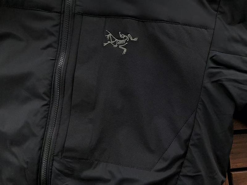 Arc'teryx Black Insulated Hooded Jacket