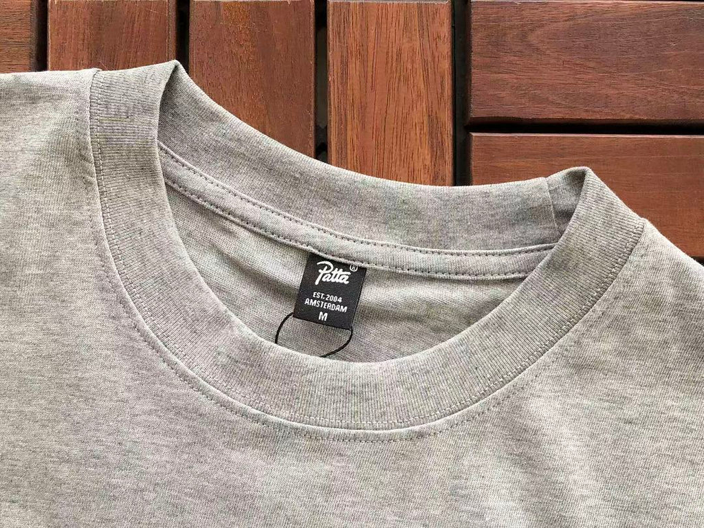 Grey Pink Logo Patta T-Shirt