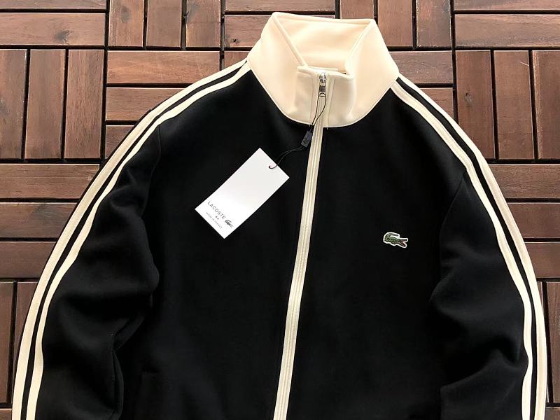 Lacoste Striped Full-Zip Track Jacket
