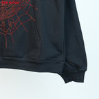 Sp5Der Rhinestone Logo Hoodie Black