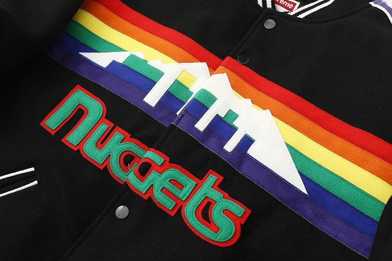 Supreme Basketball Graphic Varsity Jacket