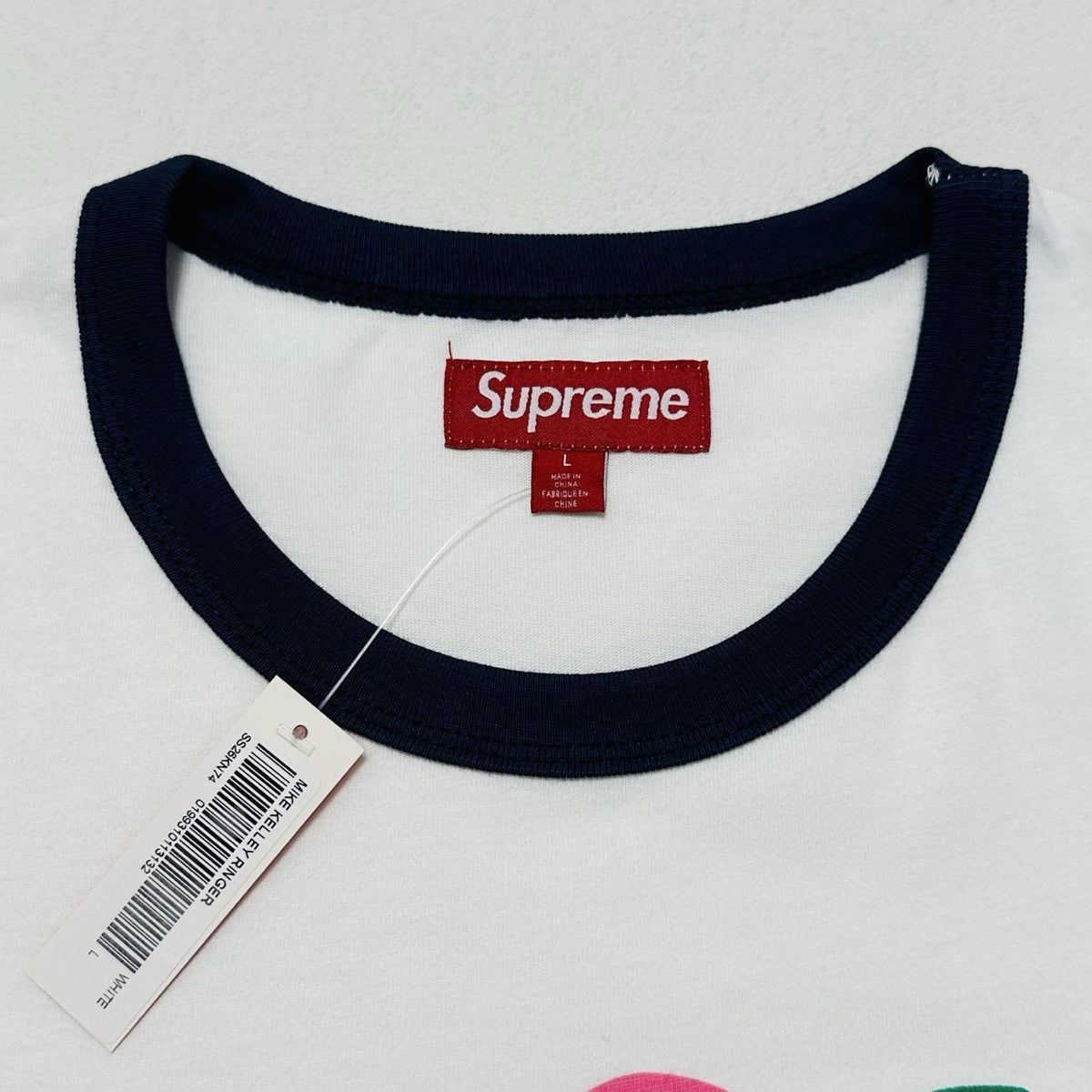 Supreme Multicolor Text Ringer T-Shirt
