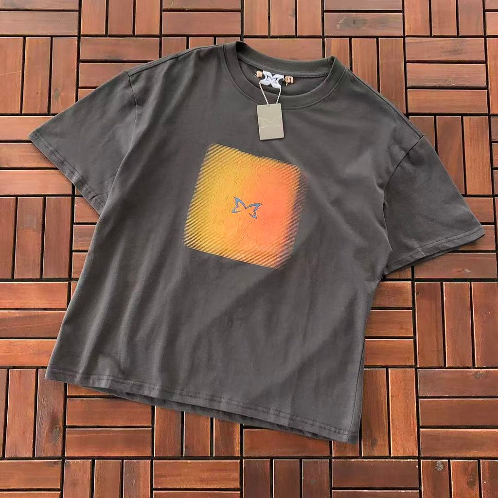 Grey Gradient Logo Patta T-Shirt