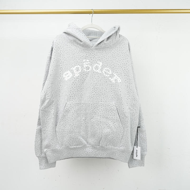 Sp5Der Vvs Hoodie Heather Grey