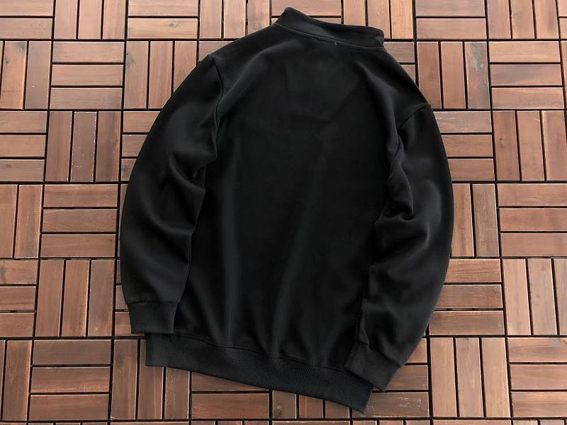Lacoste Black Cream Quarter-Zip Sweater