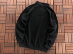 Lacoste Black Cream Quarter-Zip Sweater
