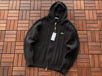 Lacoste Cable-Knit Zip Hoodie