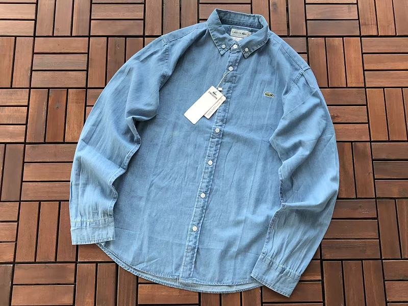 Lacoste Denim Long-Sleeve Button-Up Shirt
