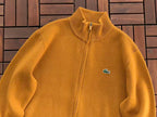 Lacoste Navy Mustard Quarter-Zip Sweater