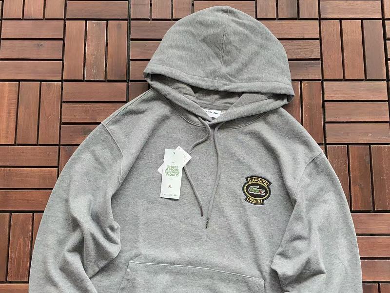 Lacoste Crest Logo Pullover Hoodie