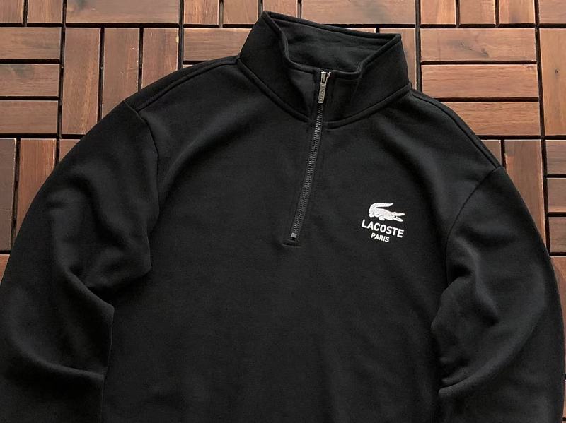 Lacoste Paris Quarter-Zip Sweater