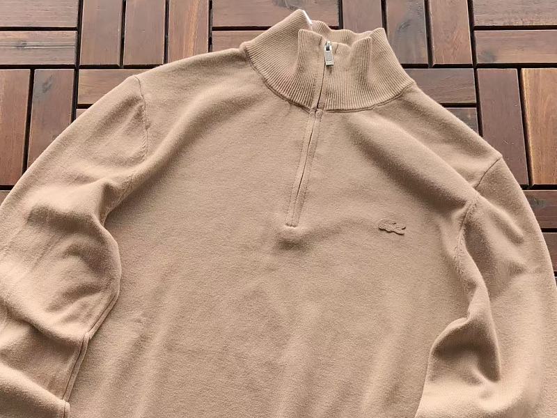 Lacoste Five-Color Quarter-Zip Sweater
