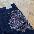 Derschutze Blossom Selvedge - Indigo
