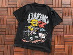 Black White Graphic Vintage T-Shirt