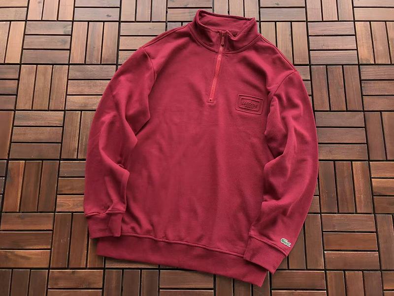 Lacoste Chest-Pocket Quarter-Zip Sweater