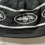 Corteiz Knit Beanie - Black/White