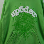 Sp5Der Web Hoodie Slime Green