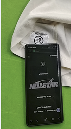 Hellstar Beat Us! T-Shirt White/Blue
