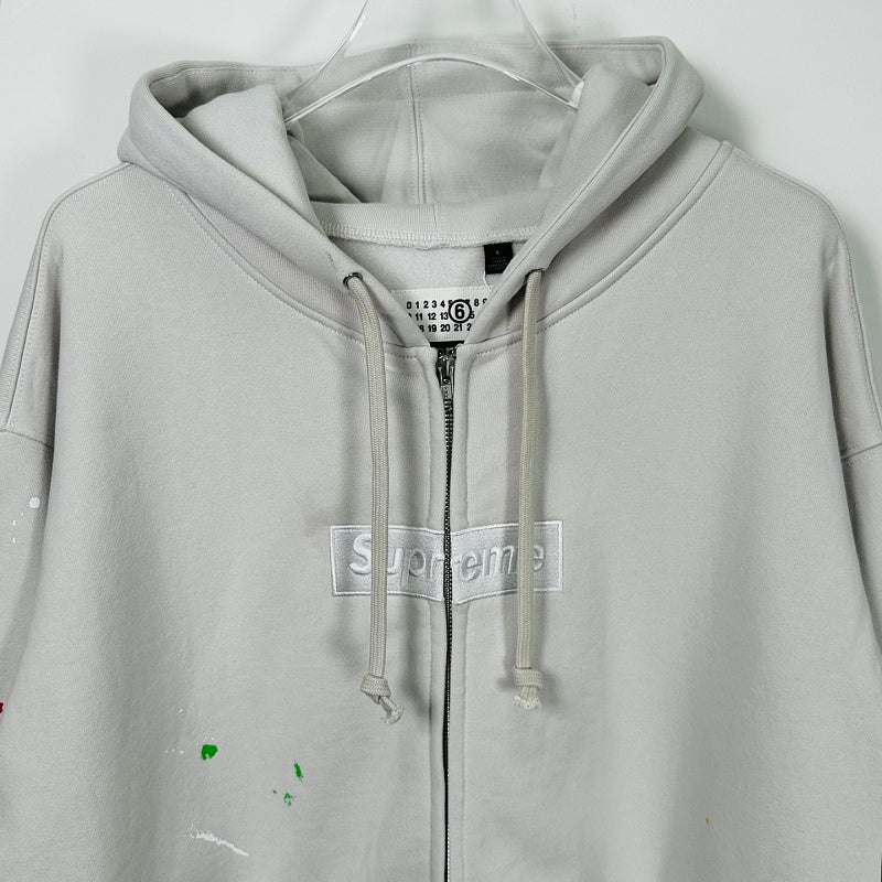 Supreme Paint Splatter Zip Hoodie