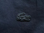 Lacoste Navy White Long-Sleeve Button-Up Shirt