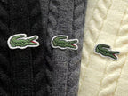 Lacoste Cable-Knit Zip Hoodie