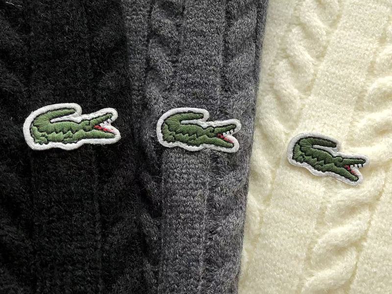 Lacoste Cable-Knit Zip Hoodie