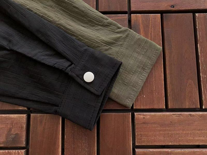 Lacoste Textured Long-Sleeve Button-Up Shirt