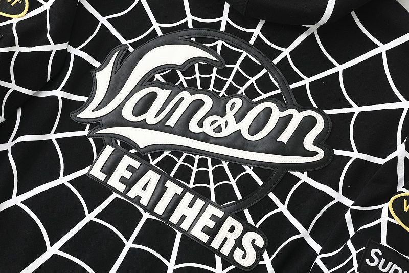 Supreme Vanson Spider Web Zip Hoodie