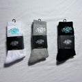 AMIRI Crew Socks - White/Black