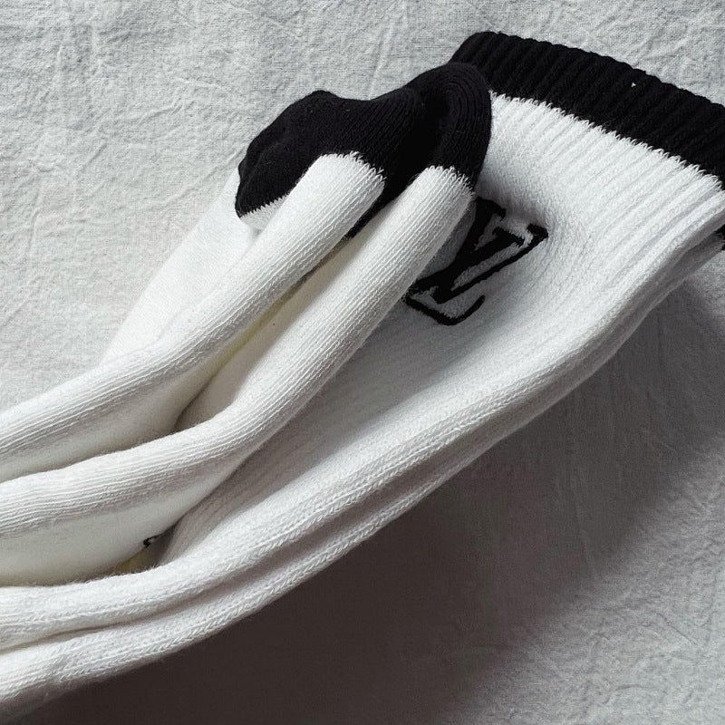Premium Socks - White/Black