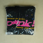 Sp5der P*NK Hoodie Black