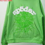 Sp5Der Web Hoodie Slime Green