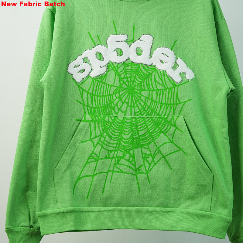 Sp5Der Web Hoodie Slime Green